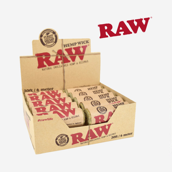 RAW HEMP WICK 20FT – BOX/20 - Kakashie Supplies